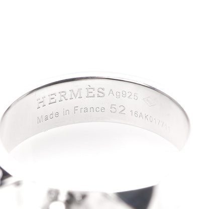 Hermes Sterling Silver PM Collier De Chien Ring 52 6 4 of 5