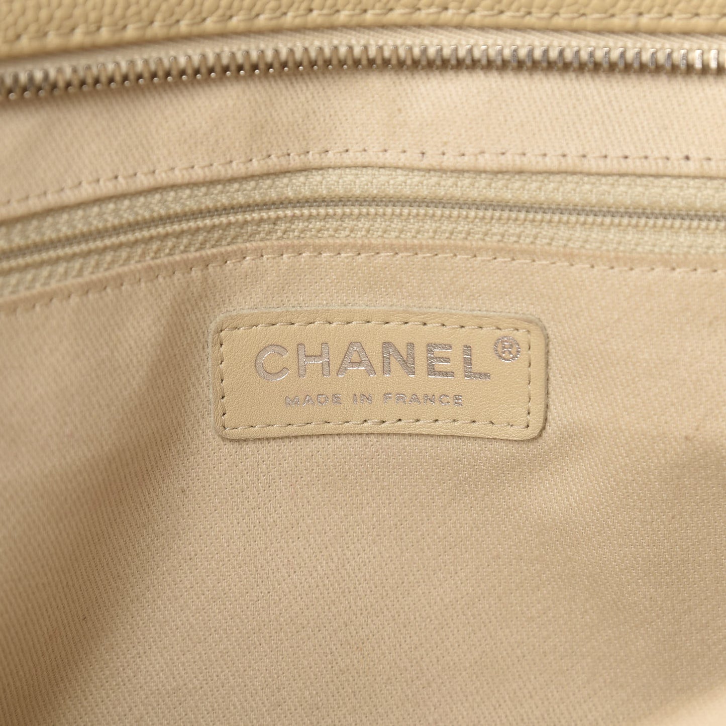 Caviar Quilted Jumbo Easy Flap Beige