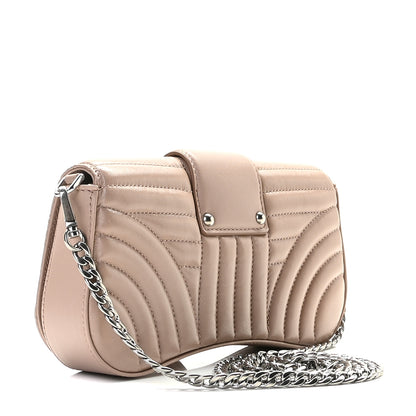 Prada Nappa Diagramme Mini Sidonie Chain Crossbody Bag Cipria 2 of 9