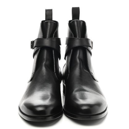 Saint Laurent Calfskin Dare 25 Jodhpur Ankle Boots 45 Black 2 of 9
