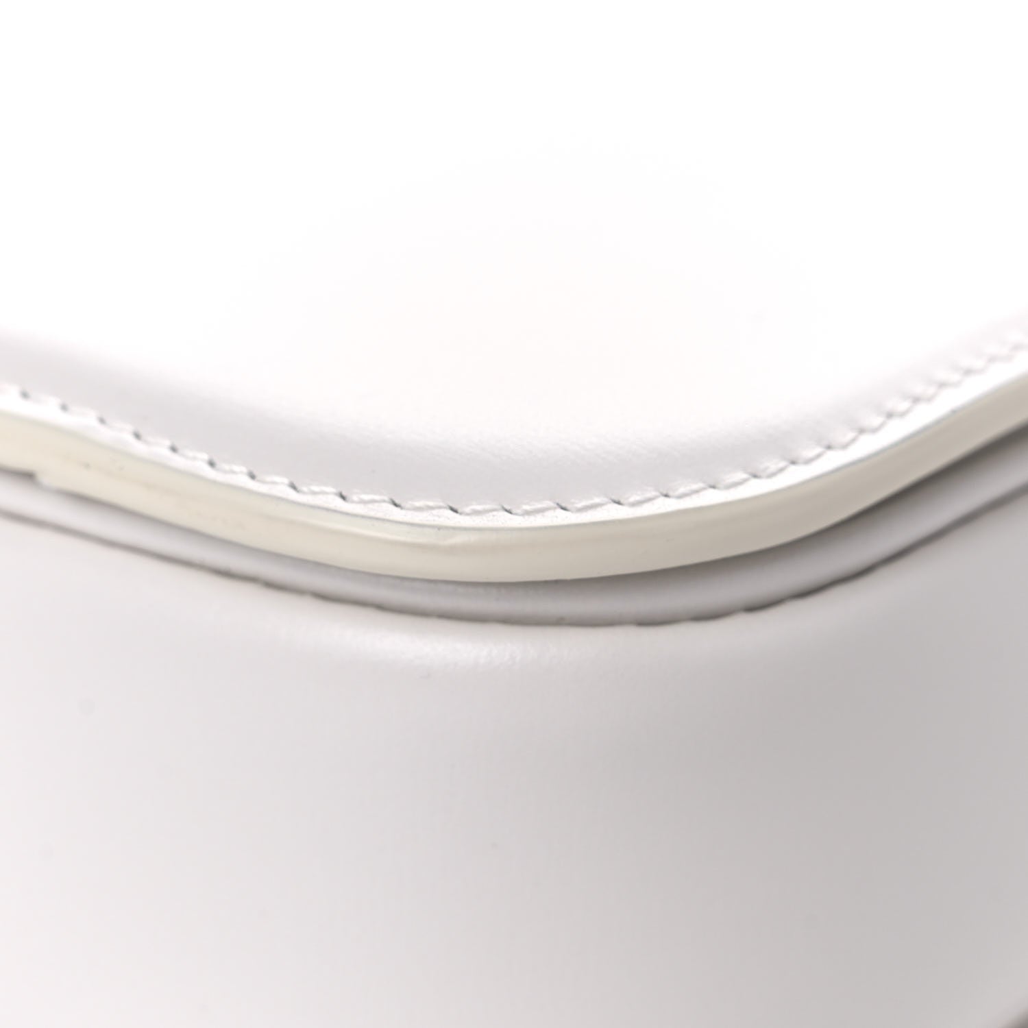 Celine Shiny Calfskin Medium Triomphe White 11 of 14