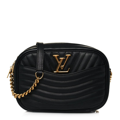 Louis Vuitton Calfskin New Wave Camera Bag NV Black 1 of 12