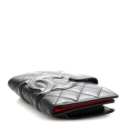 Chanel Calfskin Cambon Zipped Pocket Wallet Black 4 of 14