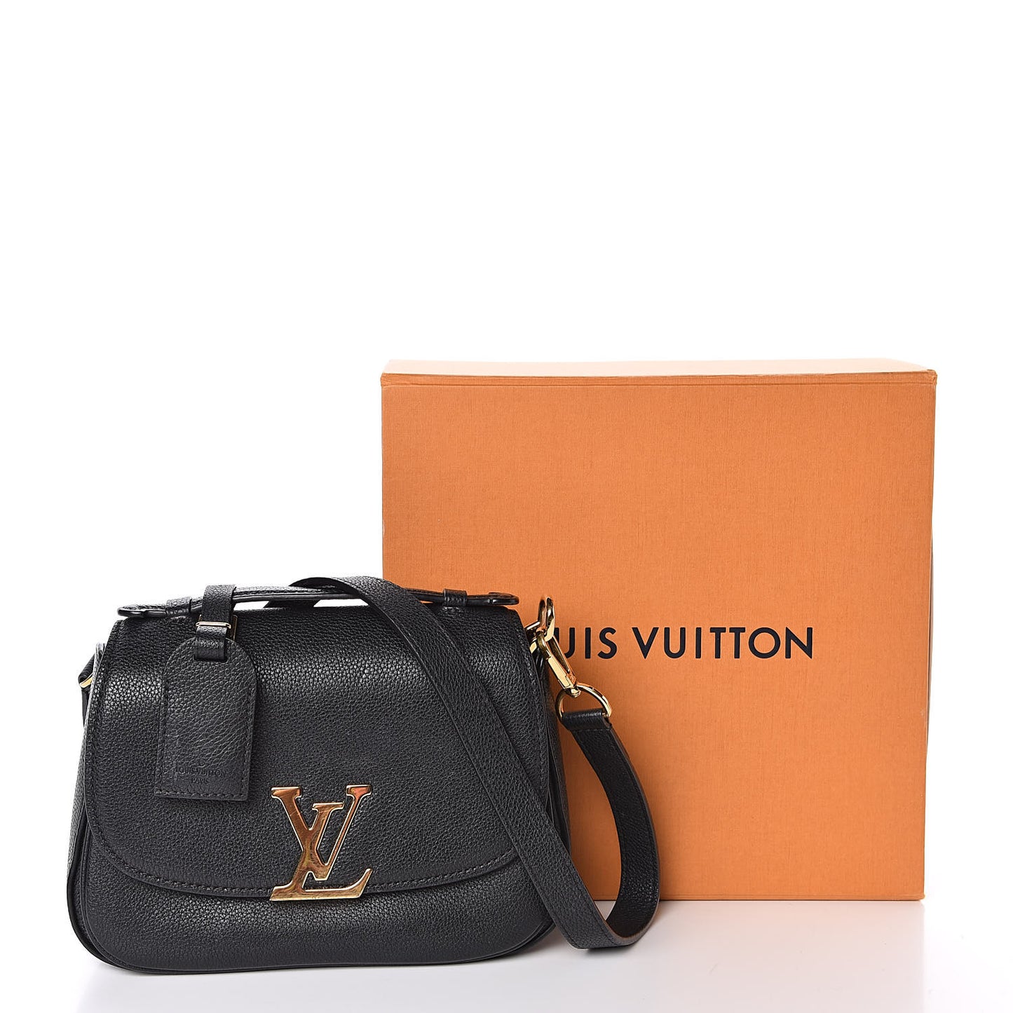 Grained Calfskin Vivienne NM Blue Marine