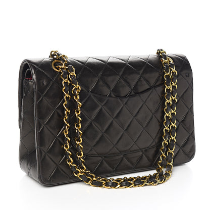 Chanel Lambskin Quilted Medium Double Flap Black 2 of 13
