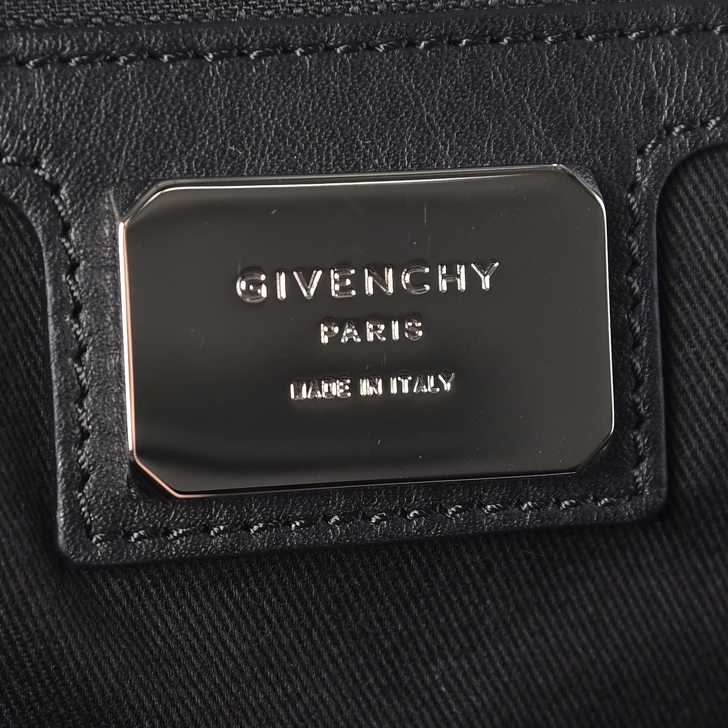Givenchy Nylon Calfskin Nightingale Holdall Logo Strap Black 7 of 7