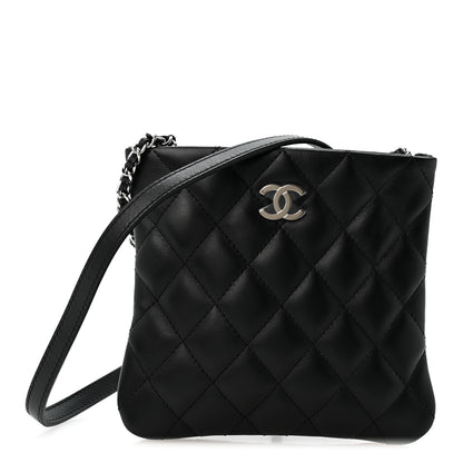 Chanel Lambskin Quilted Uniform Crossbody Bag Black 1 of 11