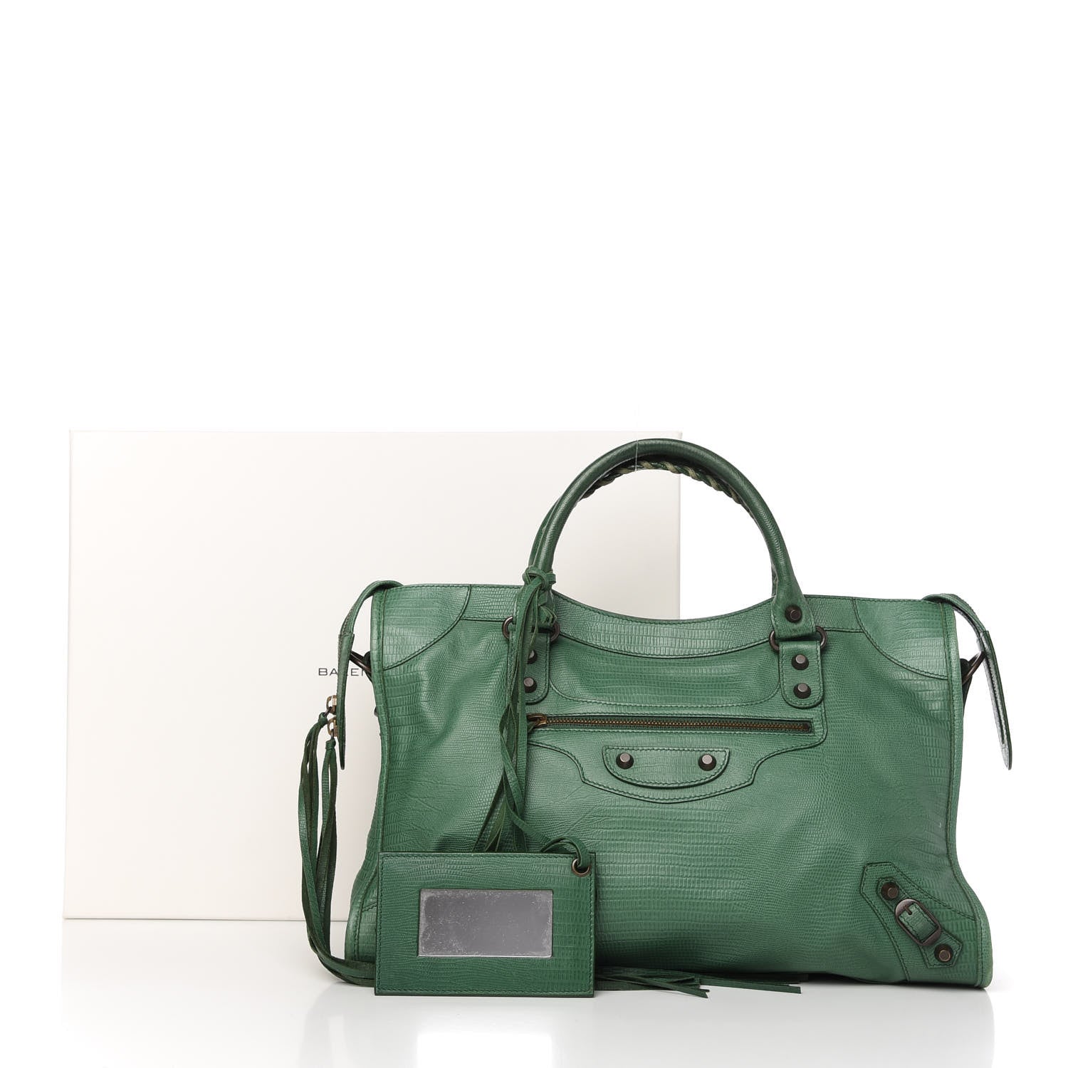 Balenciaga Agneau Lizard Embossed City Cypress 11 of 11