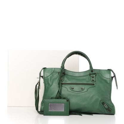 Balenciaga Agneau Lizard Embossed City Cypress 11 of 11