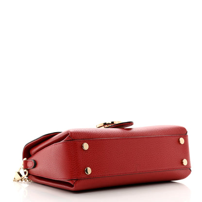 Gucci Dollar Calfskin Interlocking G Top Handle Shoulder Bag Red 4 of 12