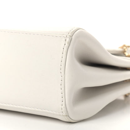 Chanel Lambskin Chocolate Bar Accordion Mademoiselle White 9 of 15
