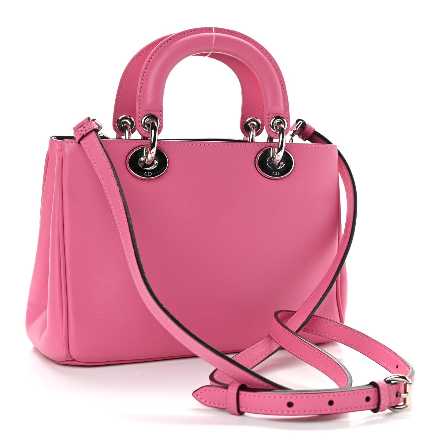 Smooth Calfskin Mini Diorissimo Tote Pink
