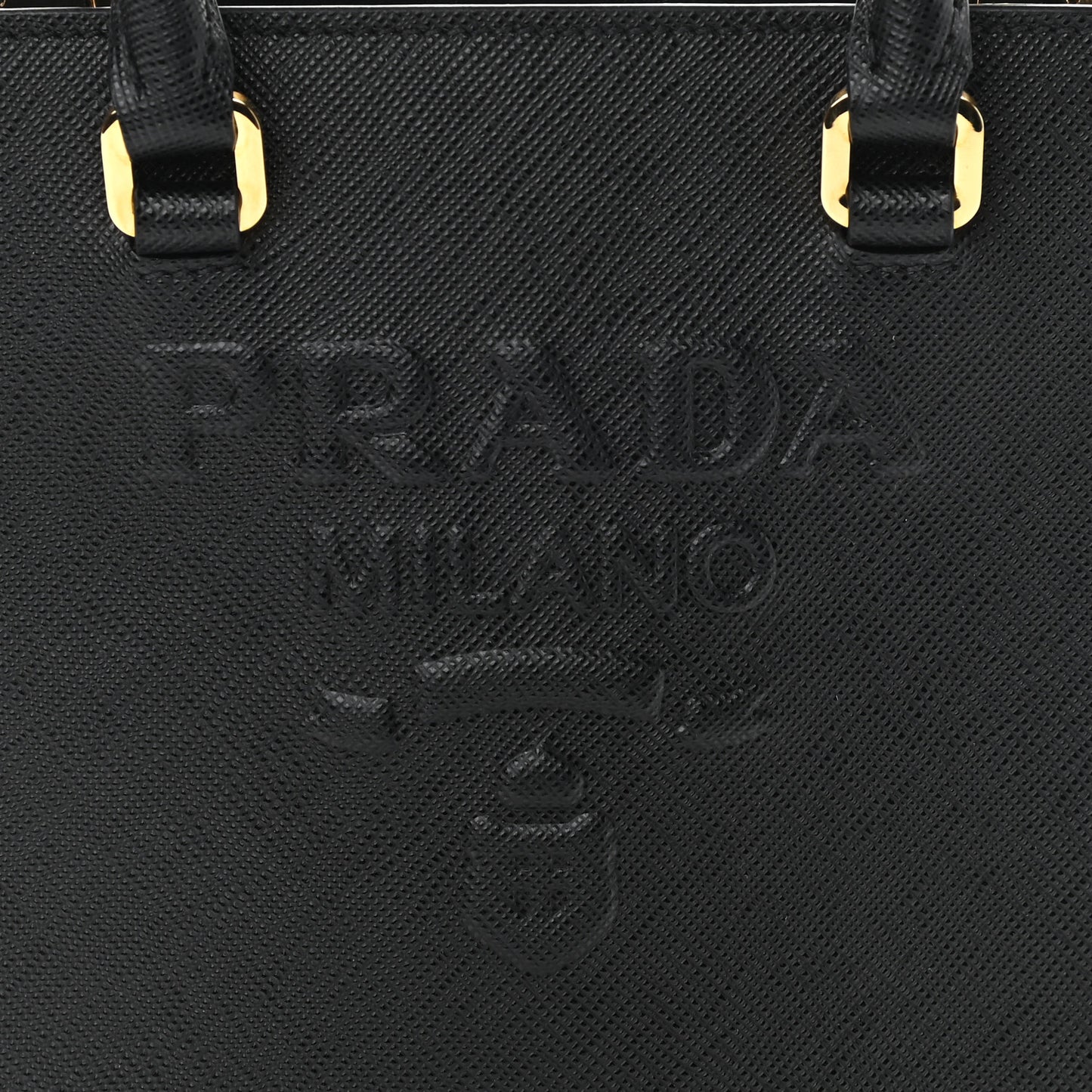 Saffiano Lux Small Shoulder Bag Black