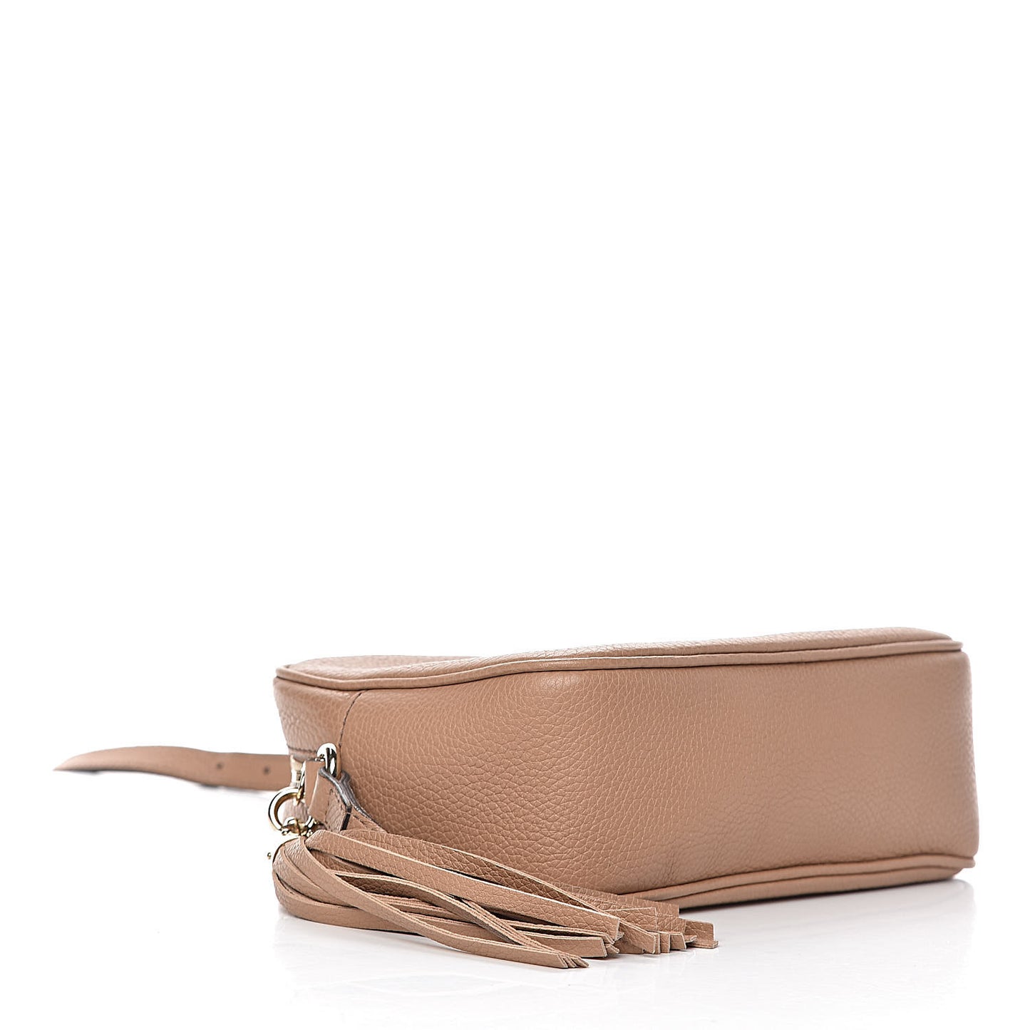 Pebbled Calfskin Small Soho Disco Bag Camelia