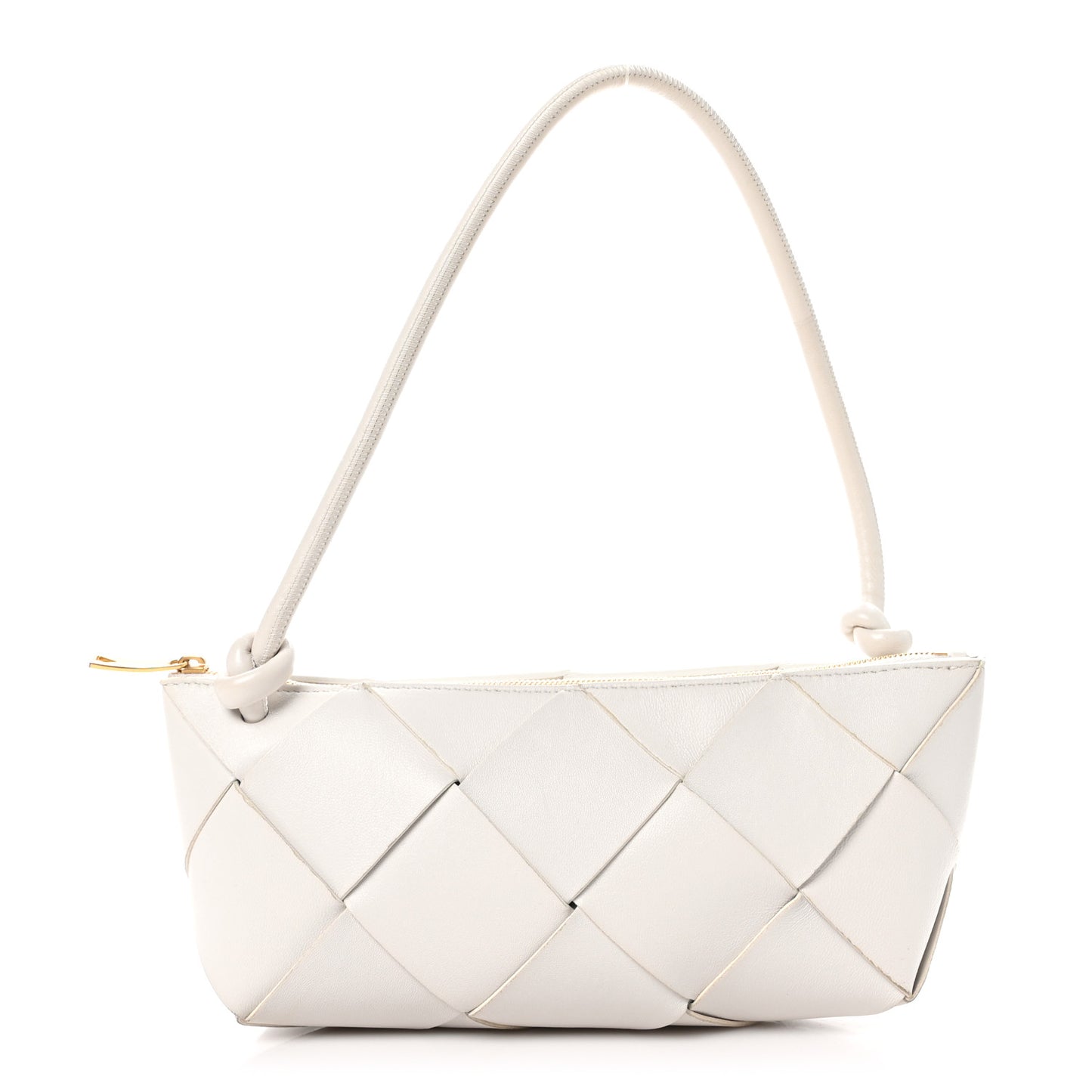 Nappa Maxi Intreccio Exploded Shoulder Bag Chalk