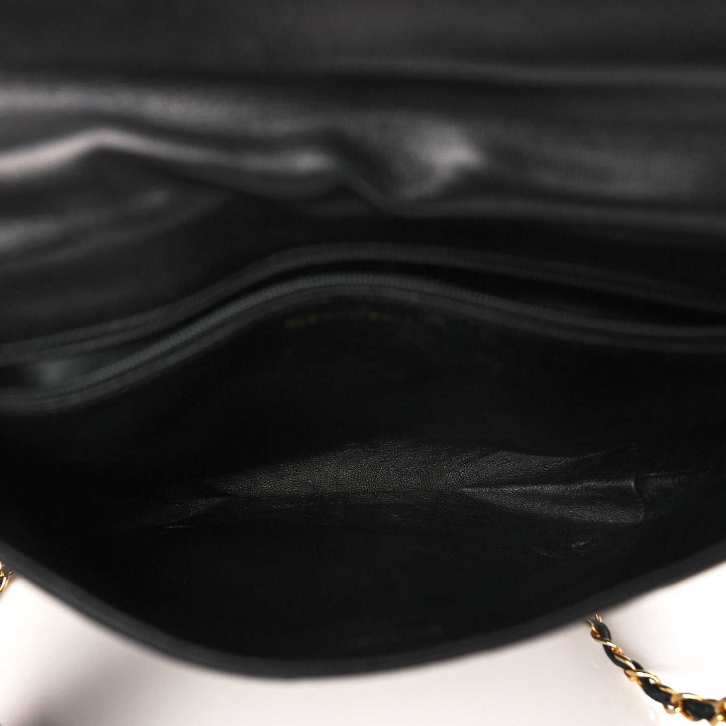 Lambskin Quilted CC Tassel Flap Black