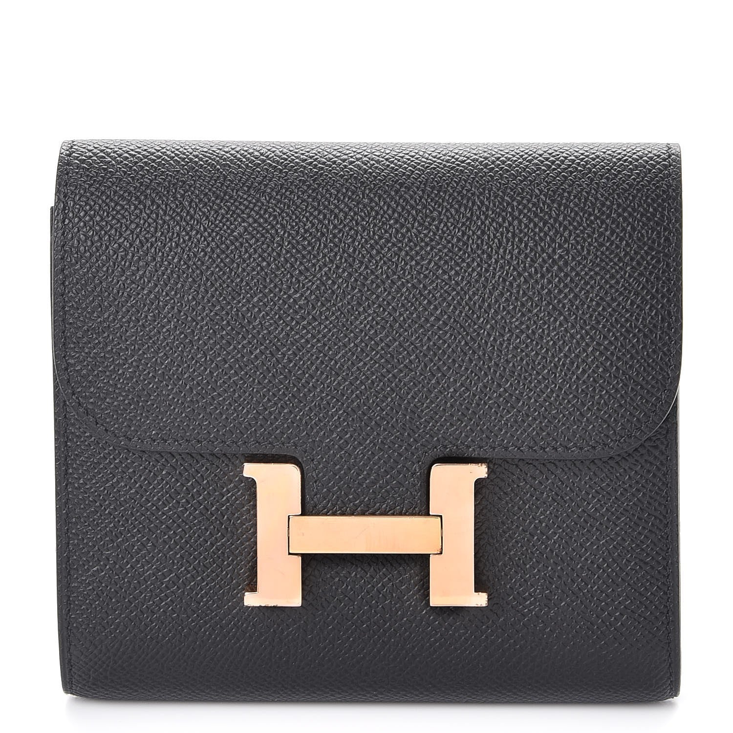 Hermes Epsom Constance Short Wallet Black 1 of 8