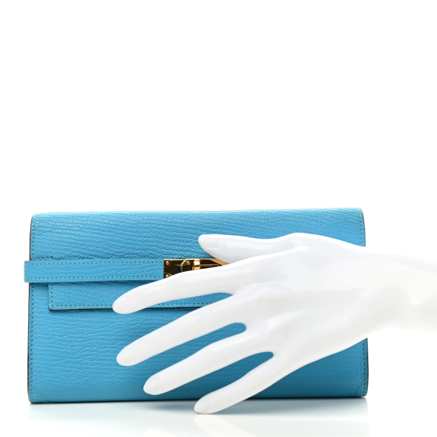 Chevre Mysore Kelly Longue Wallet Bleu Azteque