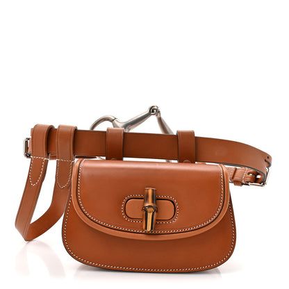 Gucci Calfskin Bamboo Mini 1947 Belt Bag 80 30  Brown 1 of 11