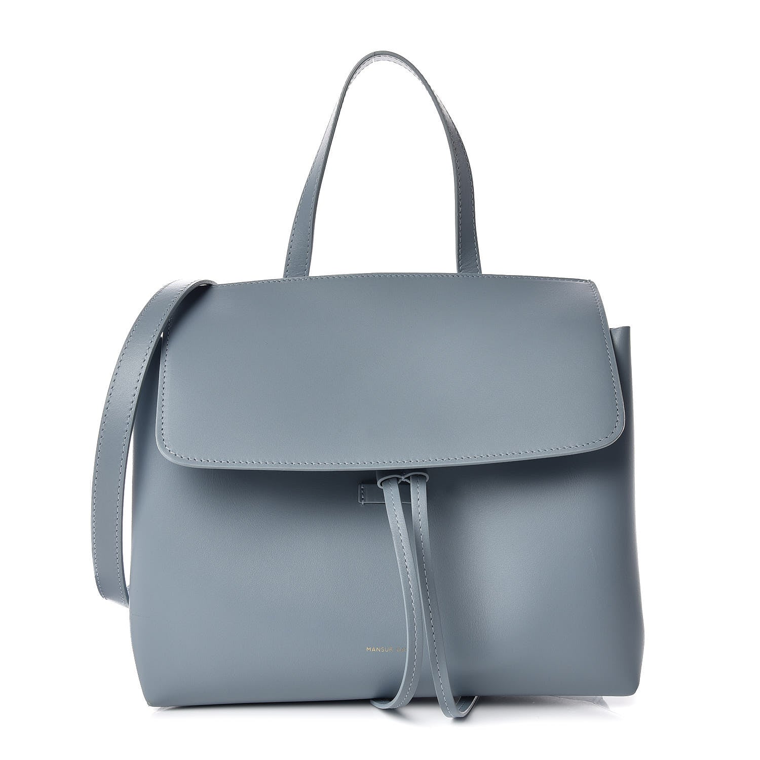 Mansur Gavriel Calfskin Lady Bag Grey Blue 1 of 7