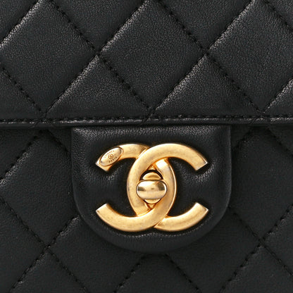 Chanel Goatskin Quilted Chic Pearls Flap Black 9 of 11