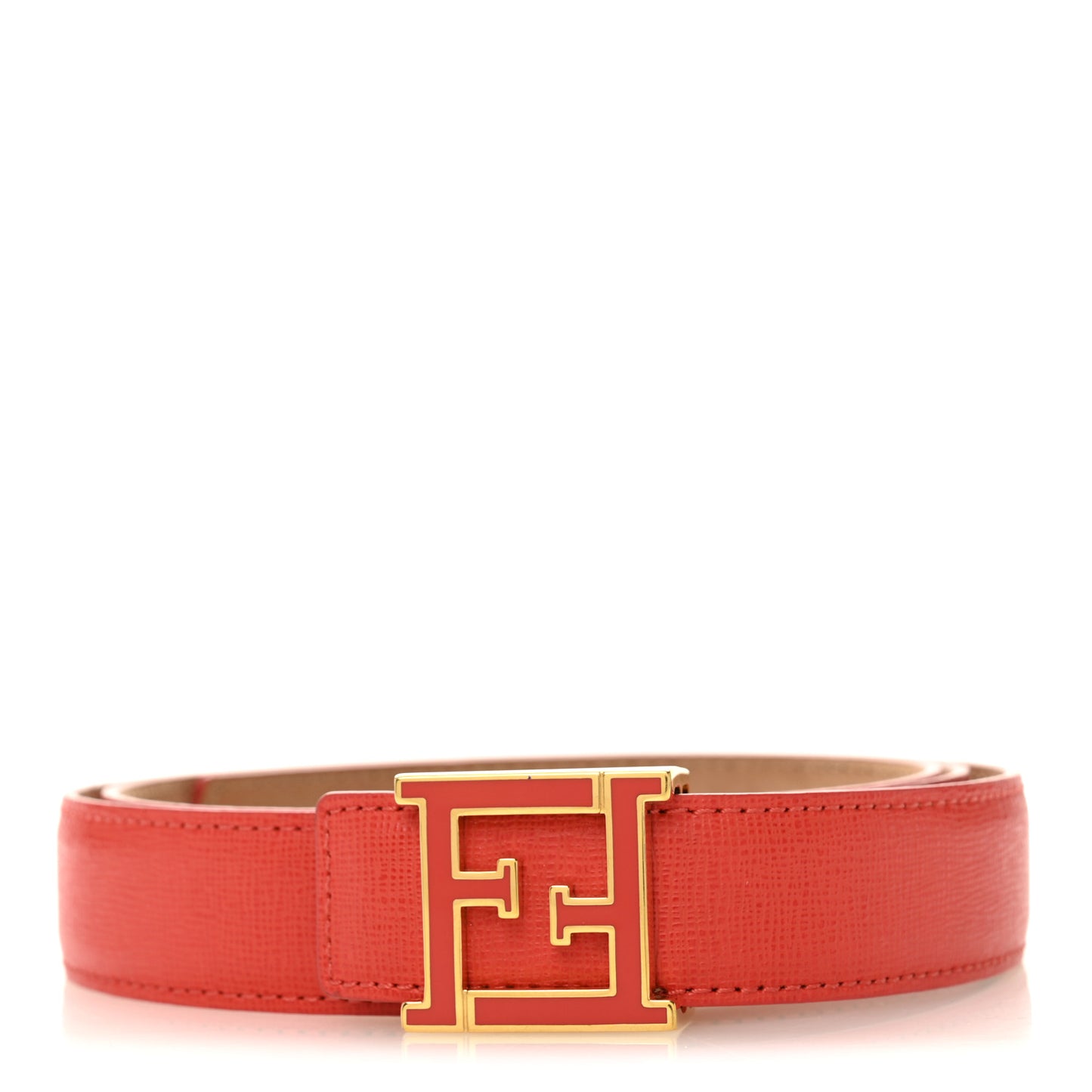 Vitello Elite FF Buckle Belt 85 34 Red