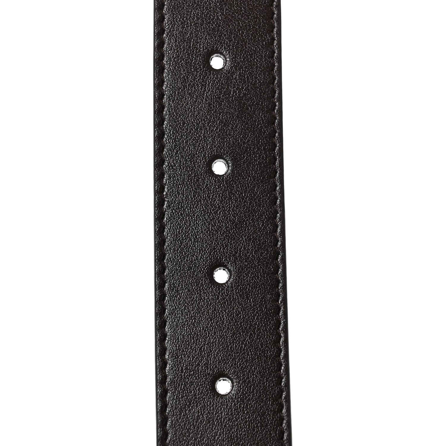 Gucci Plutone Calfskin Plaque GG 30mm Belt 85 34 Cocoa 3 of 5