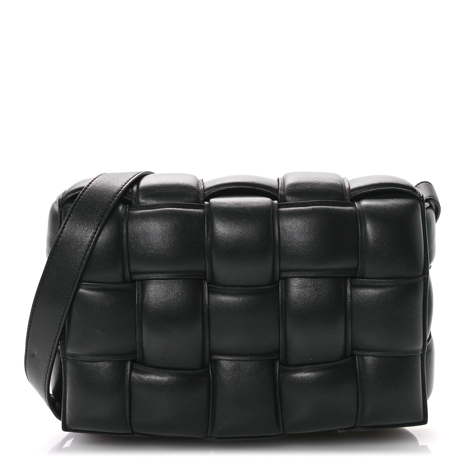 Bottega Veneta Nappa Maxi Intreccio Padded Cassette Crossbody Bag Black 1 of 10
