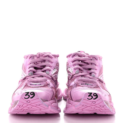 Balenciaga Mesh Rubber Womens Runner Sneakers 39 Pink 2 of 8