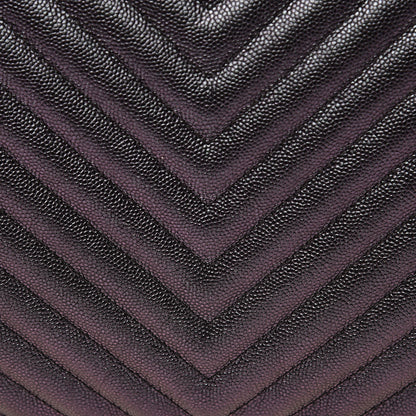 Chanel Iridescent Caviar Chevron Quilted Medium Cosmetic Case Black 8 of 11