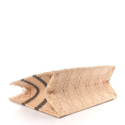 Christian Dior Raffia Cannage Medium Book Tote Natural 4 of 9