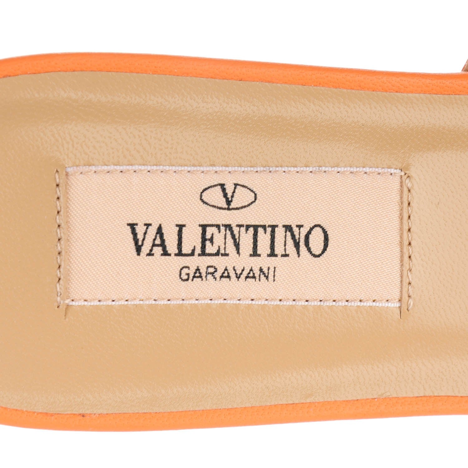 Valentino Garavani Nappa Rockstud Ankle Strap Flat Sandals 37 Melon Sorbet 7 of 7