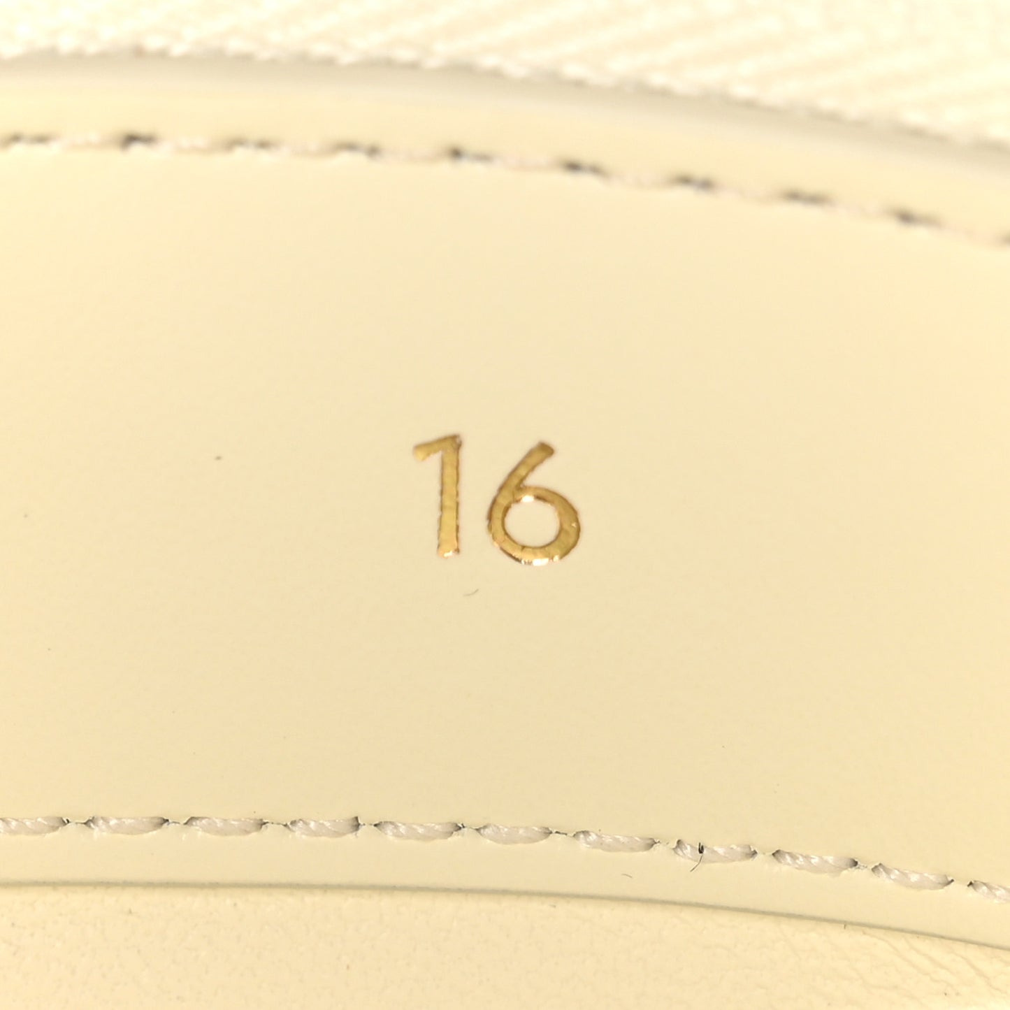 Satinated Calfskin Mini 16 Top Handle Bag White Cotton