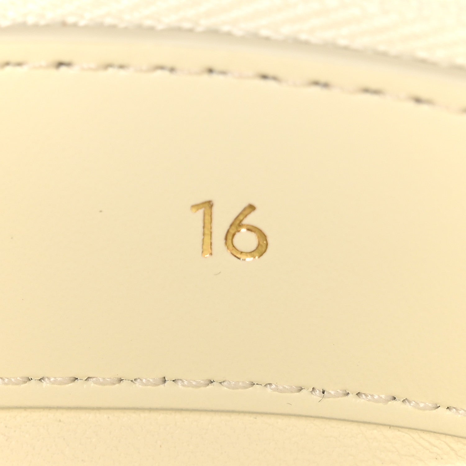 Celine Satinated Calfskin Mini 16 Top Handle Bag White Cotton 7 of 11