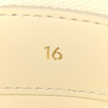 Celine Satinated Calfskin Mini 16 Top Handle Bag White Cotton 7 of 11
