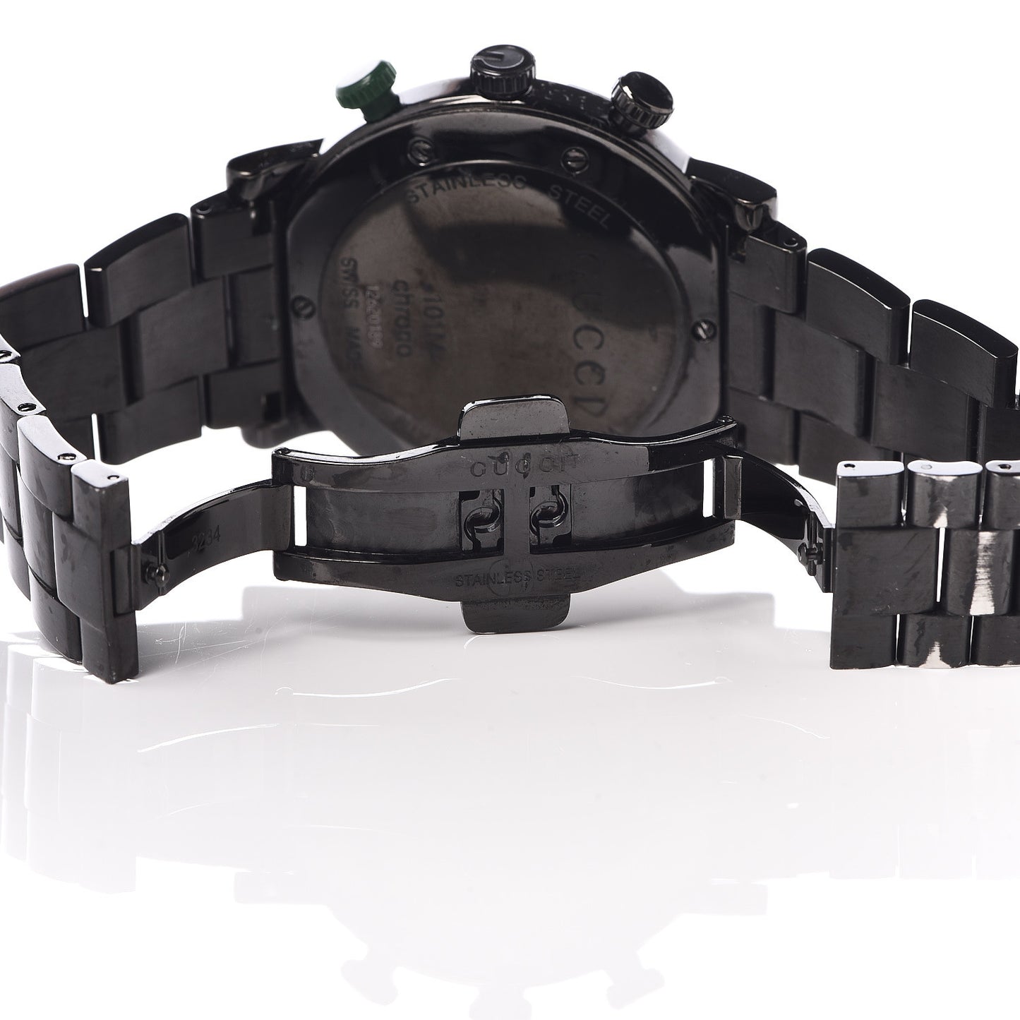 PVD Stainless Steel 44mm 101M G-Chrono Quartz Watch Black
