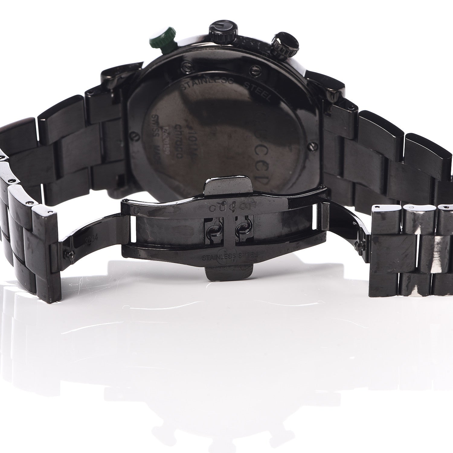 Gucci PVD Stainless Steel 44mm 101M G-Chrono Quartz Watch Black 6 of 7