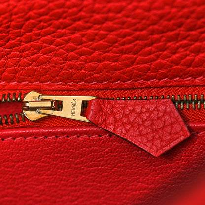 Hermes Taurillon Clemence Kelly Retourne 32 Rouge Casaque 18 of 39