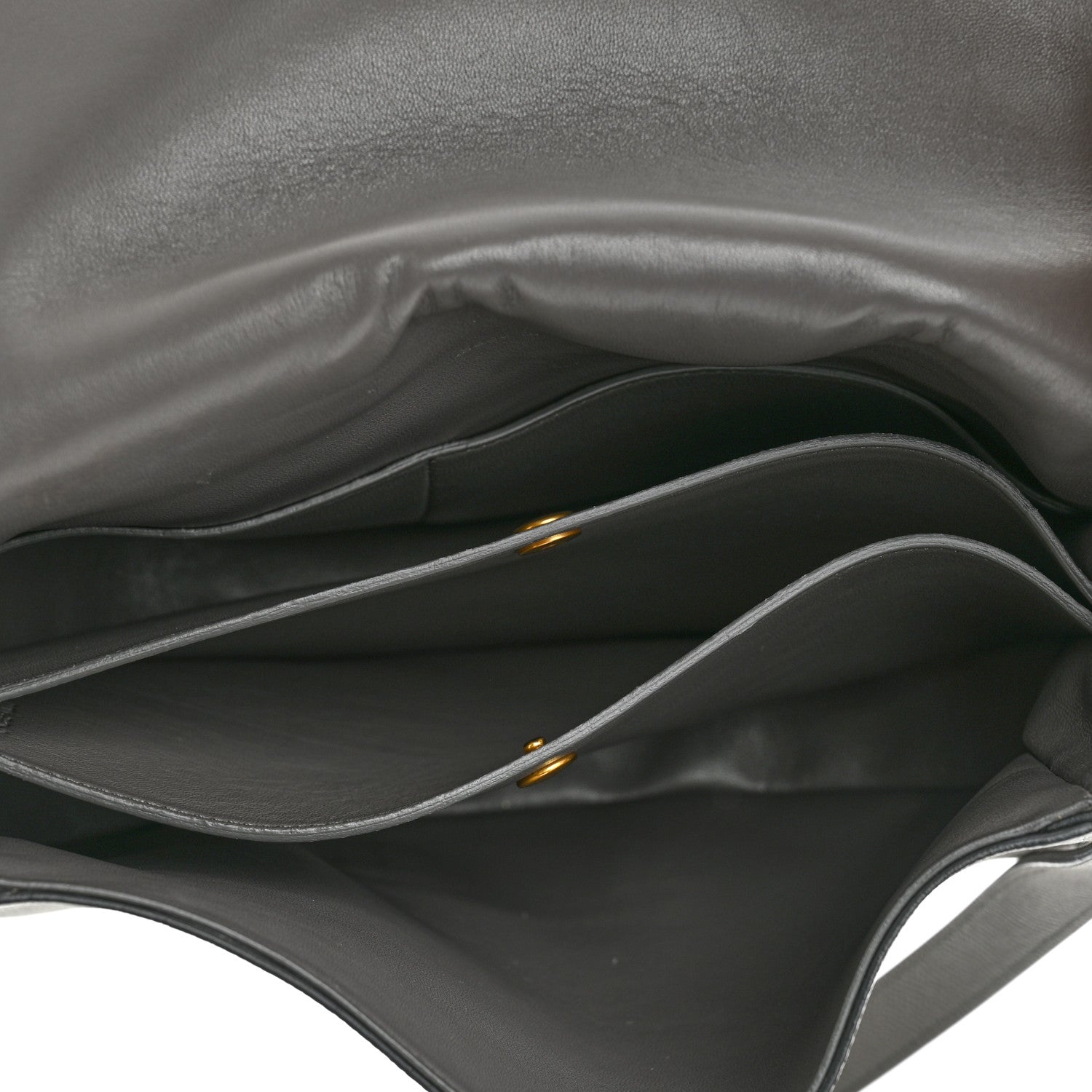 Celine Grained Calfskin Medium Trotteur Light Anthracite 5 of 9