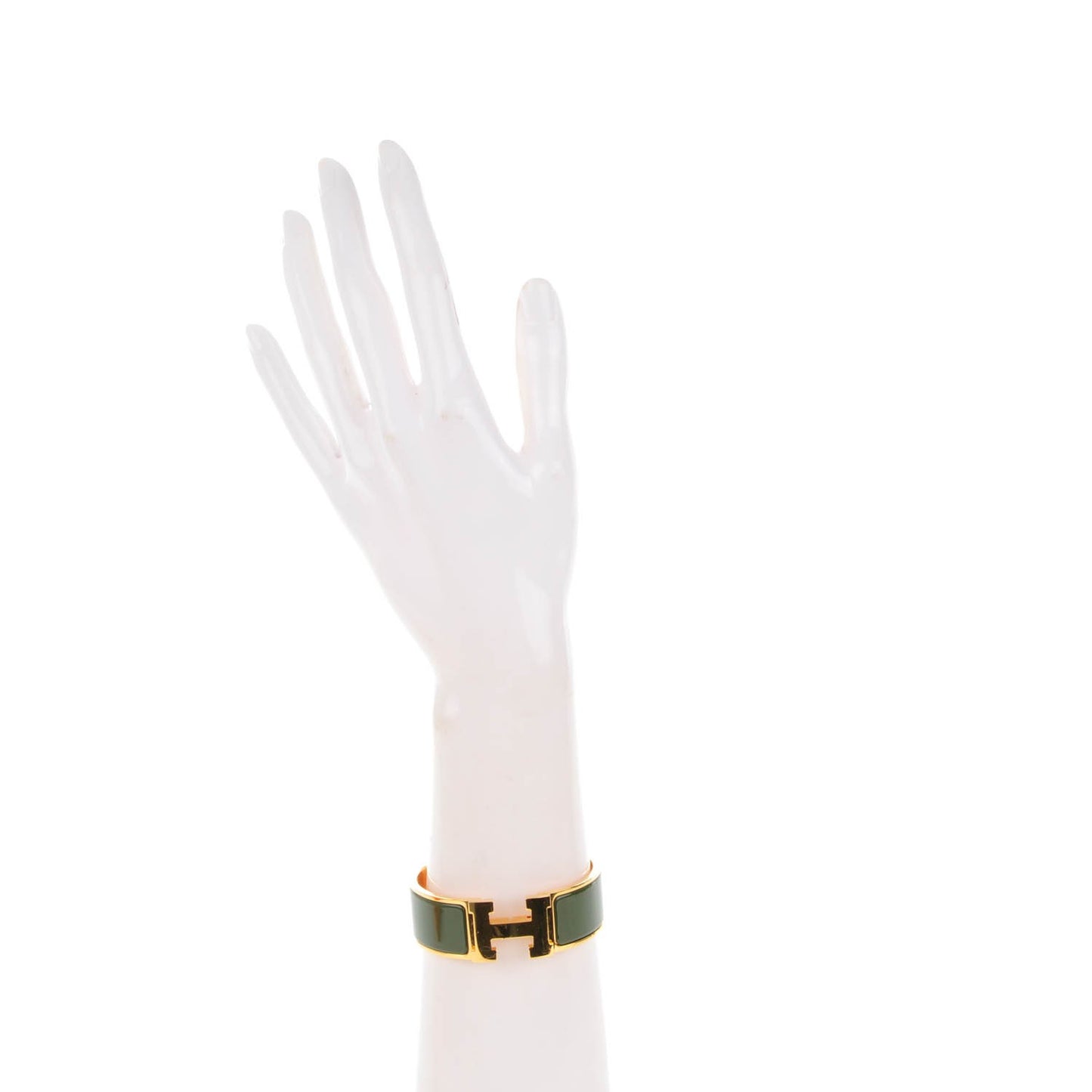 Enamel Wide Clic Clac H Bracelet PM Loden