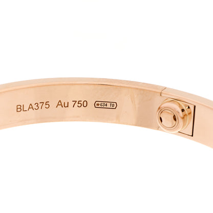 Cartier 18K Pink Gold LOVE Bracelet 17 9 of 10
