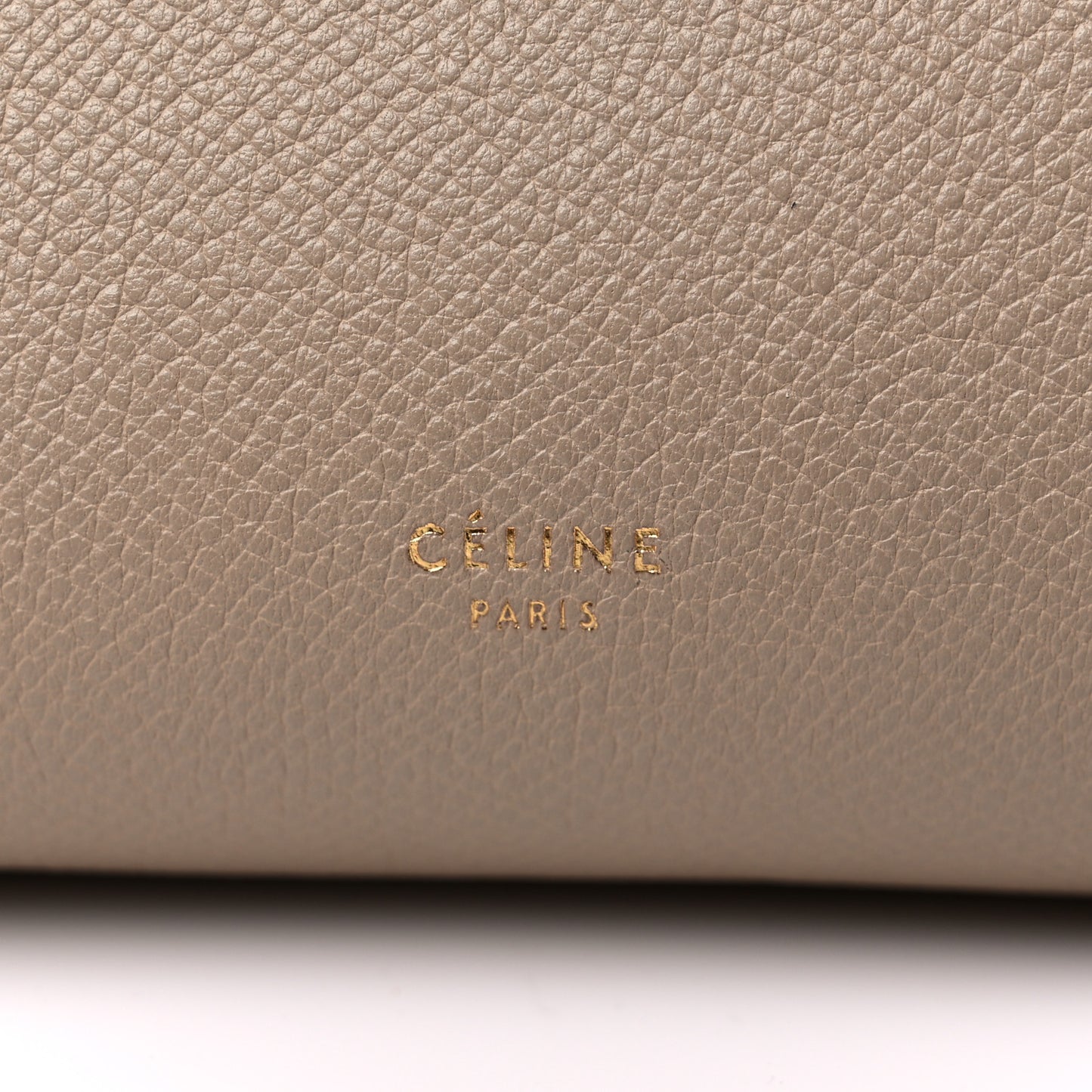Grained Calfskin Micro Belt Bag Beige