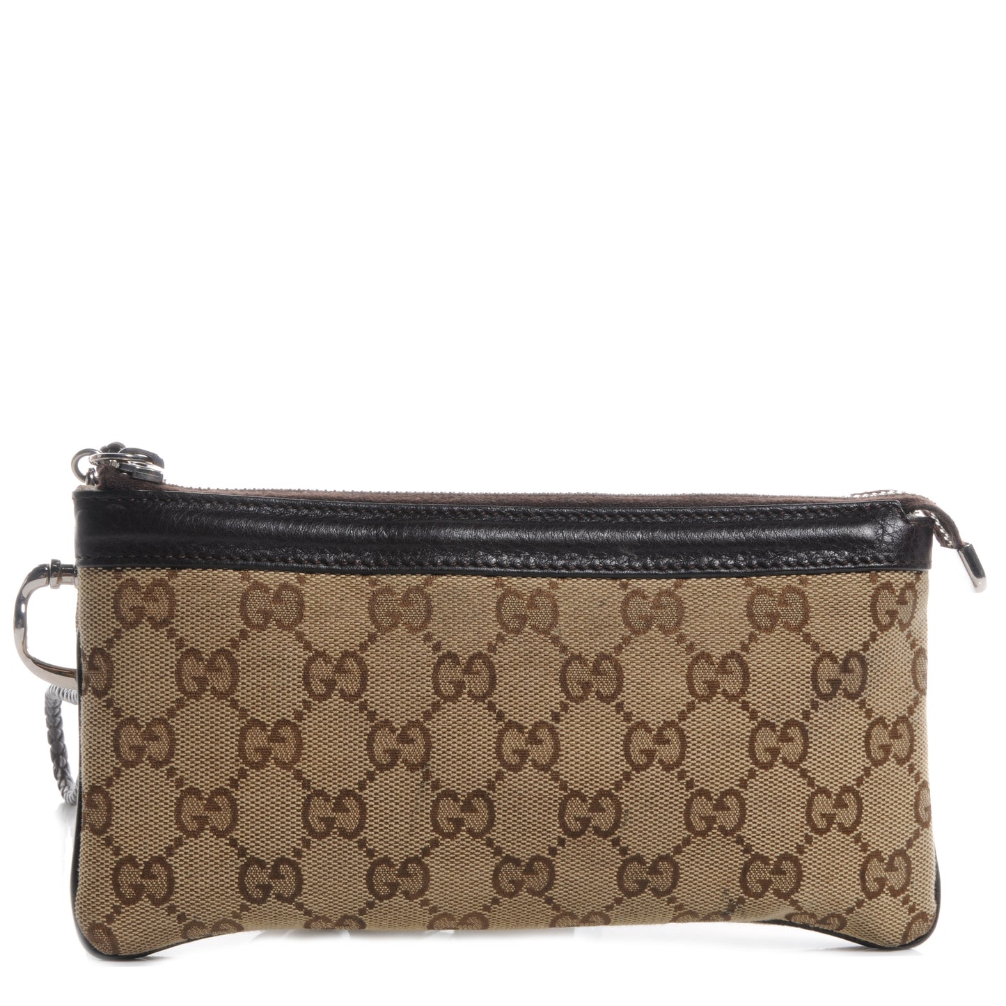 Monogram Horsebit Wristlet Brown