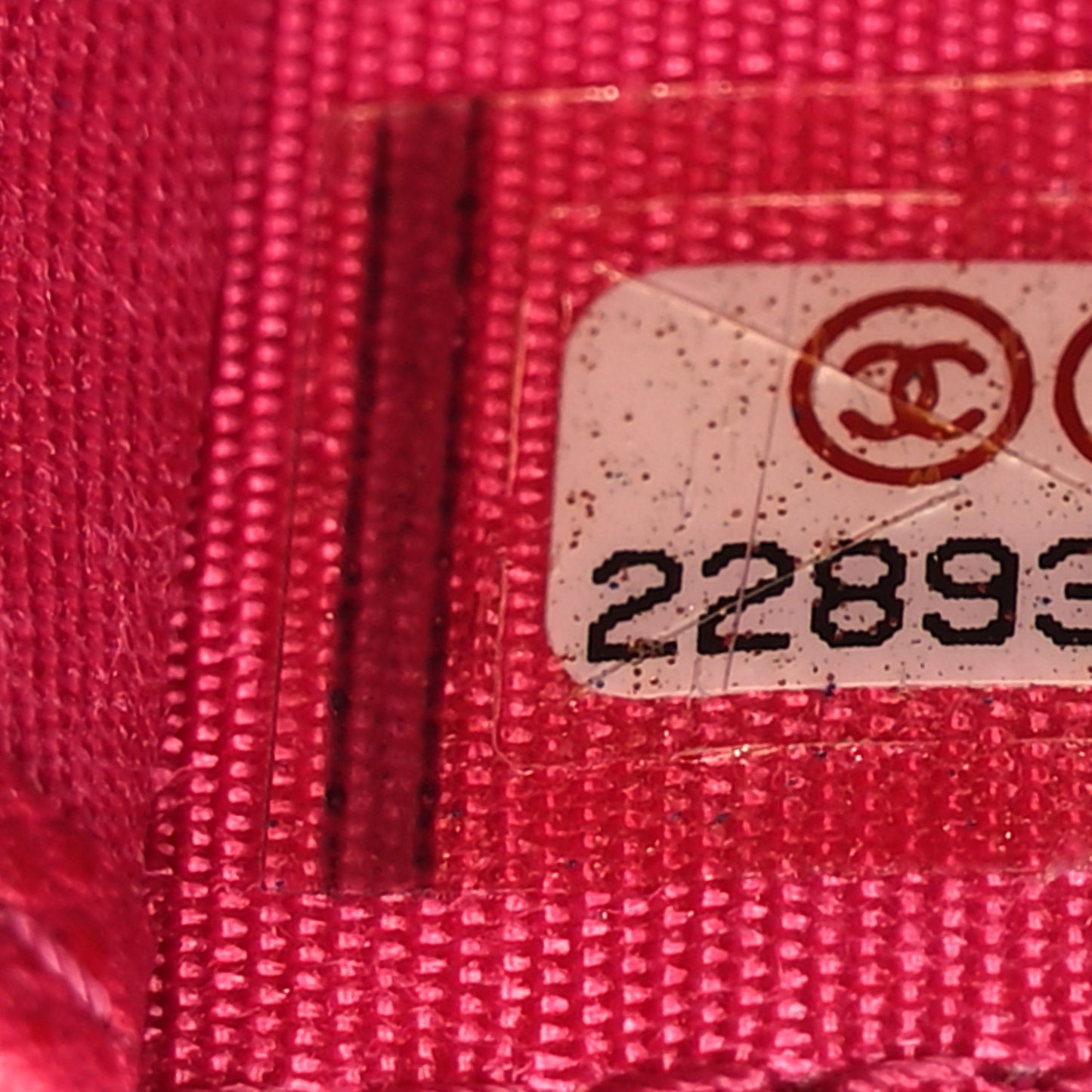 Caviar Camellia Embossed Medium Zip Around Wallet Fuchsia
