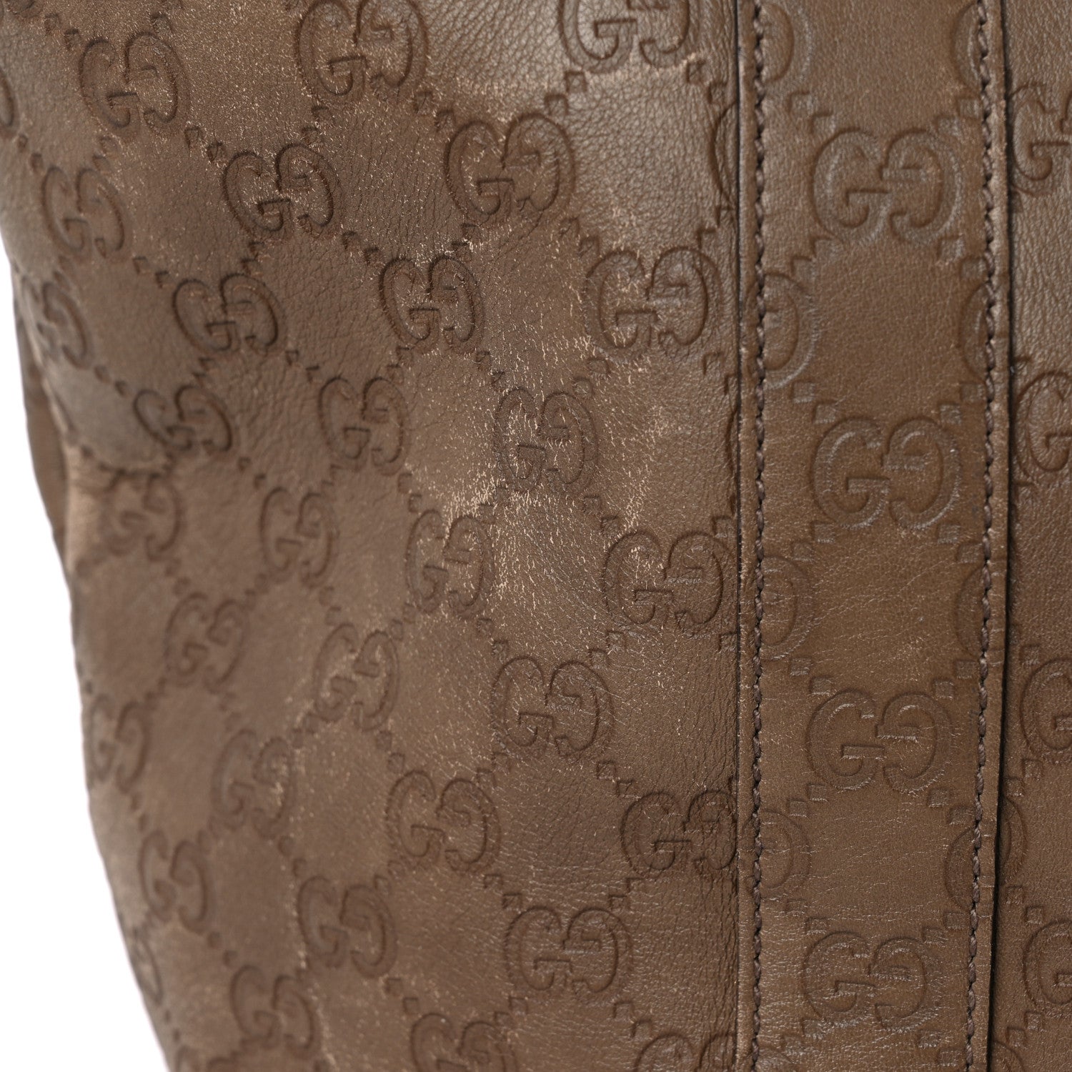 Gucci Guccissima Bamboo Top Handle Tote Brown 19 of 21