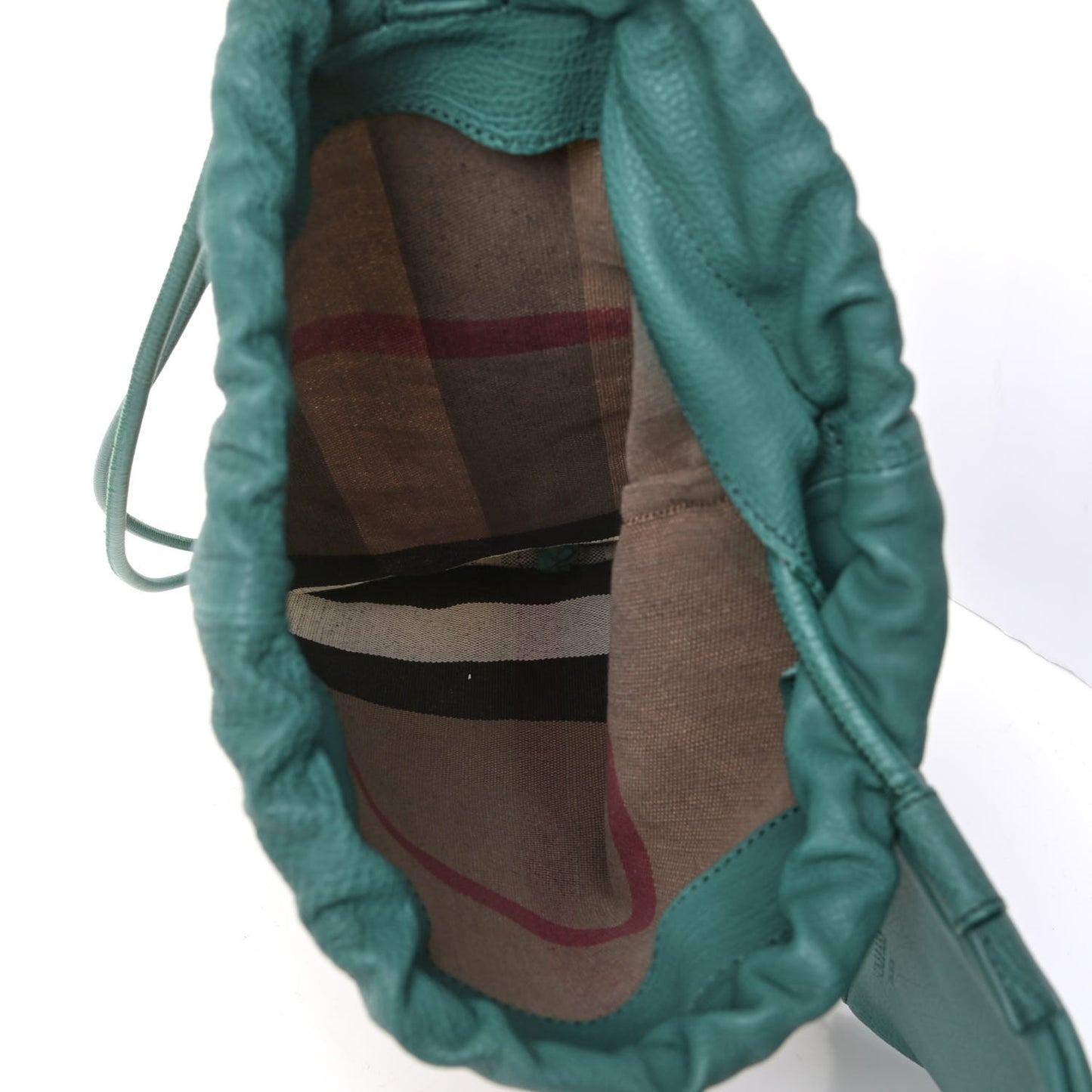 Canvas Mega Check Prorsum Calfskin Drawstring Baby Duffle Green