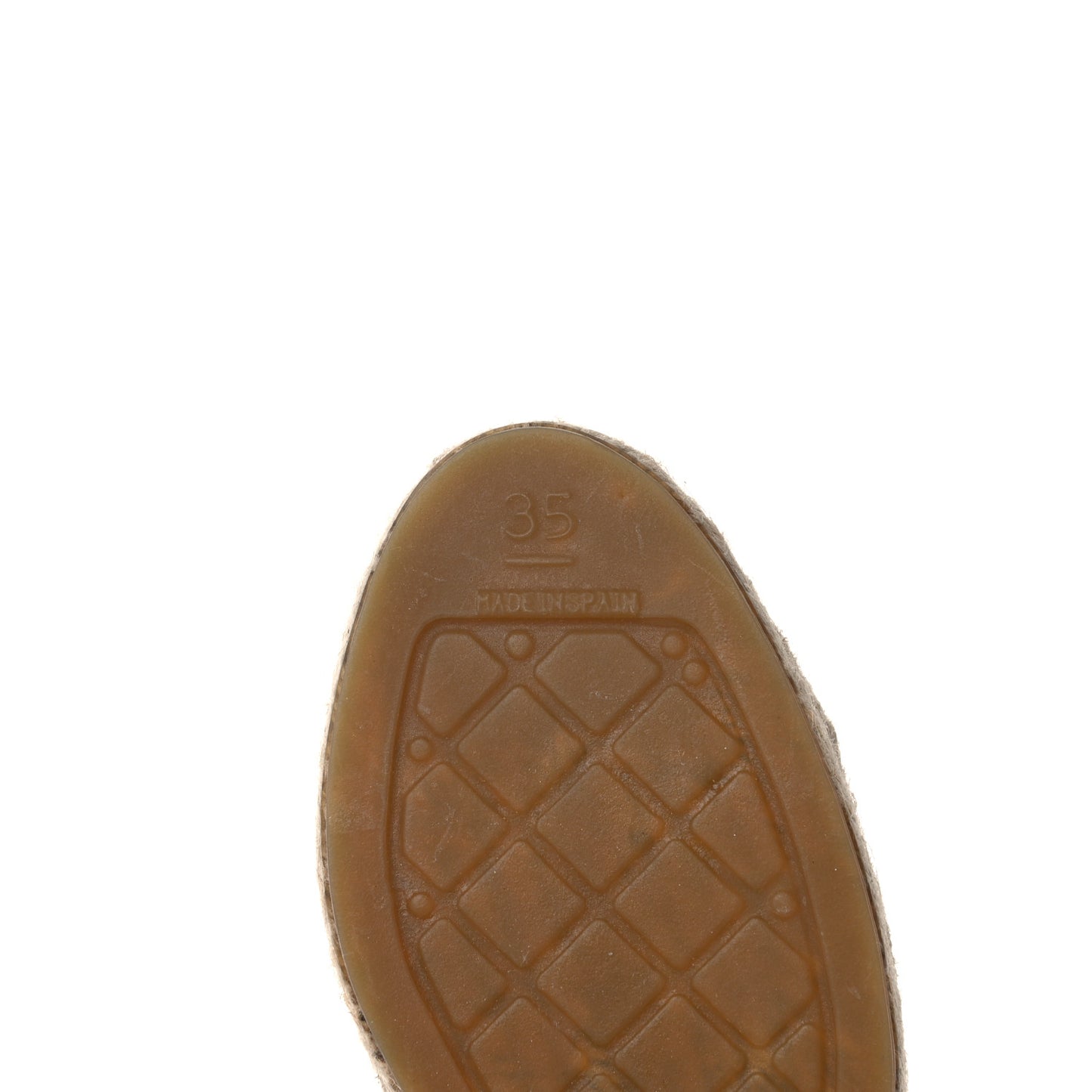 Lambskin CC Espadrilles 35 Beige Black
