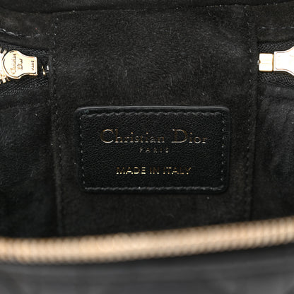 Christian Dior Lambskin Cannage Micro Lady Dior Vanity Case Black 6 of 9