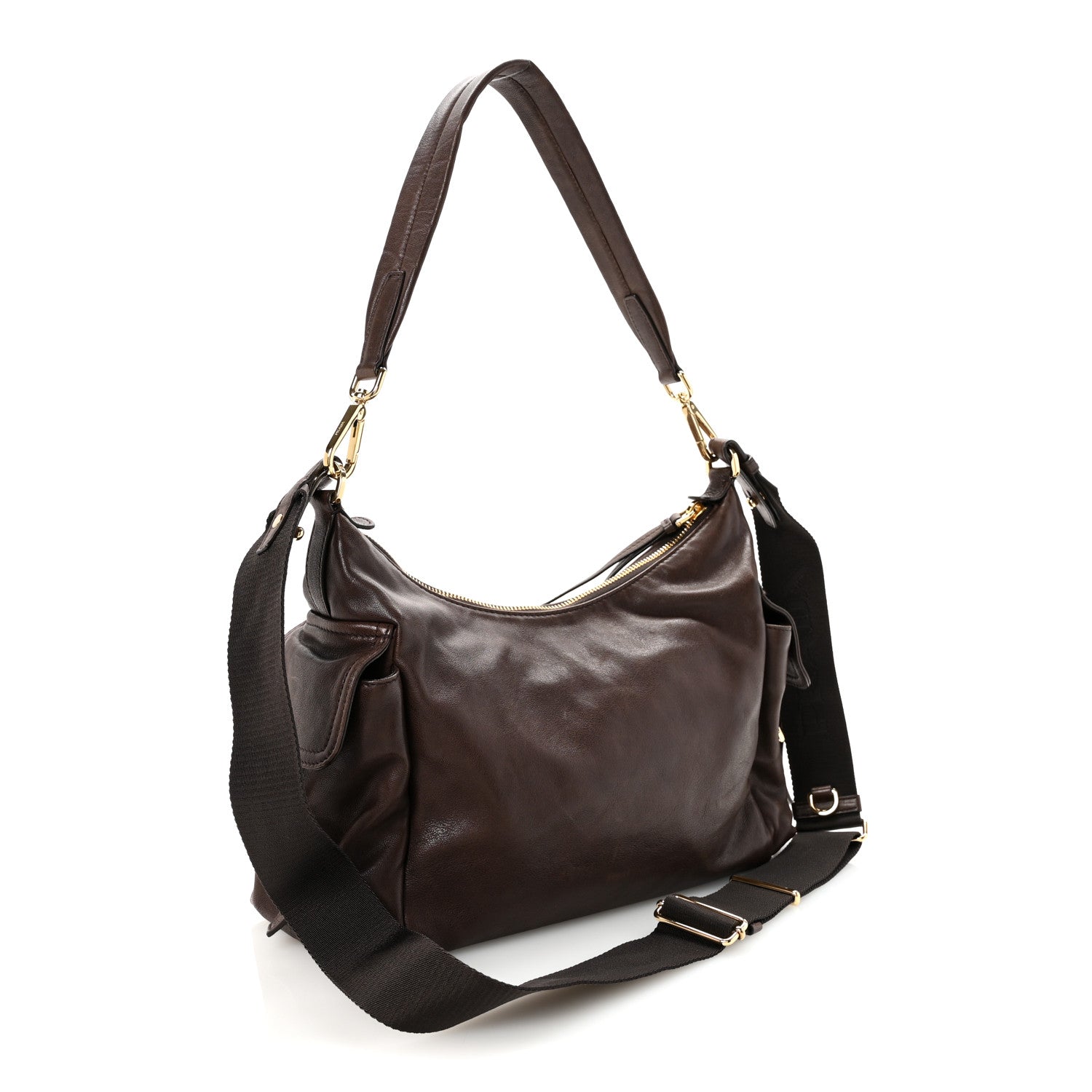 Prada Nappa Large Explore Shoulder Bag Sienna 1782382 – FASHIONPHILE