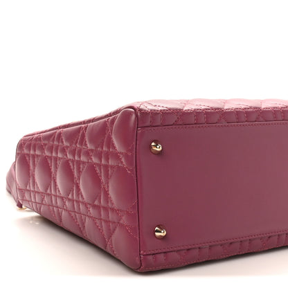Christian Dior Lambskin Cannage Medium Lady Dior Purple 10 of 12